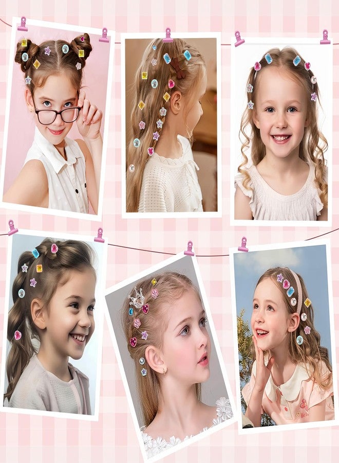 PHUSBLAY Hair Gem Stamper Kit for Girls, Bling Hair Jewels with Sparkling Diamonds, Fun Hair Styling Tool & Creative Play Toy, Birthday Gift for Kids Ages 4-12 - Image 2
